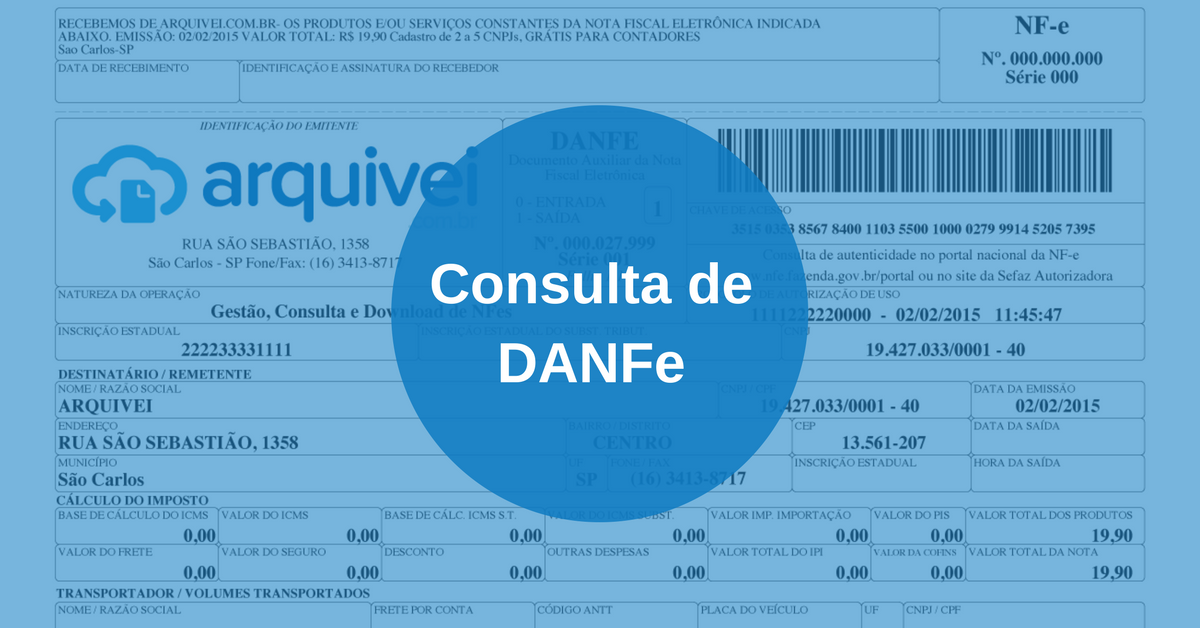 Consulta de DANFe