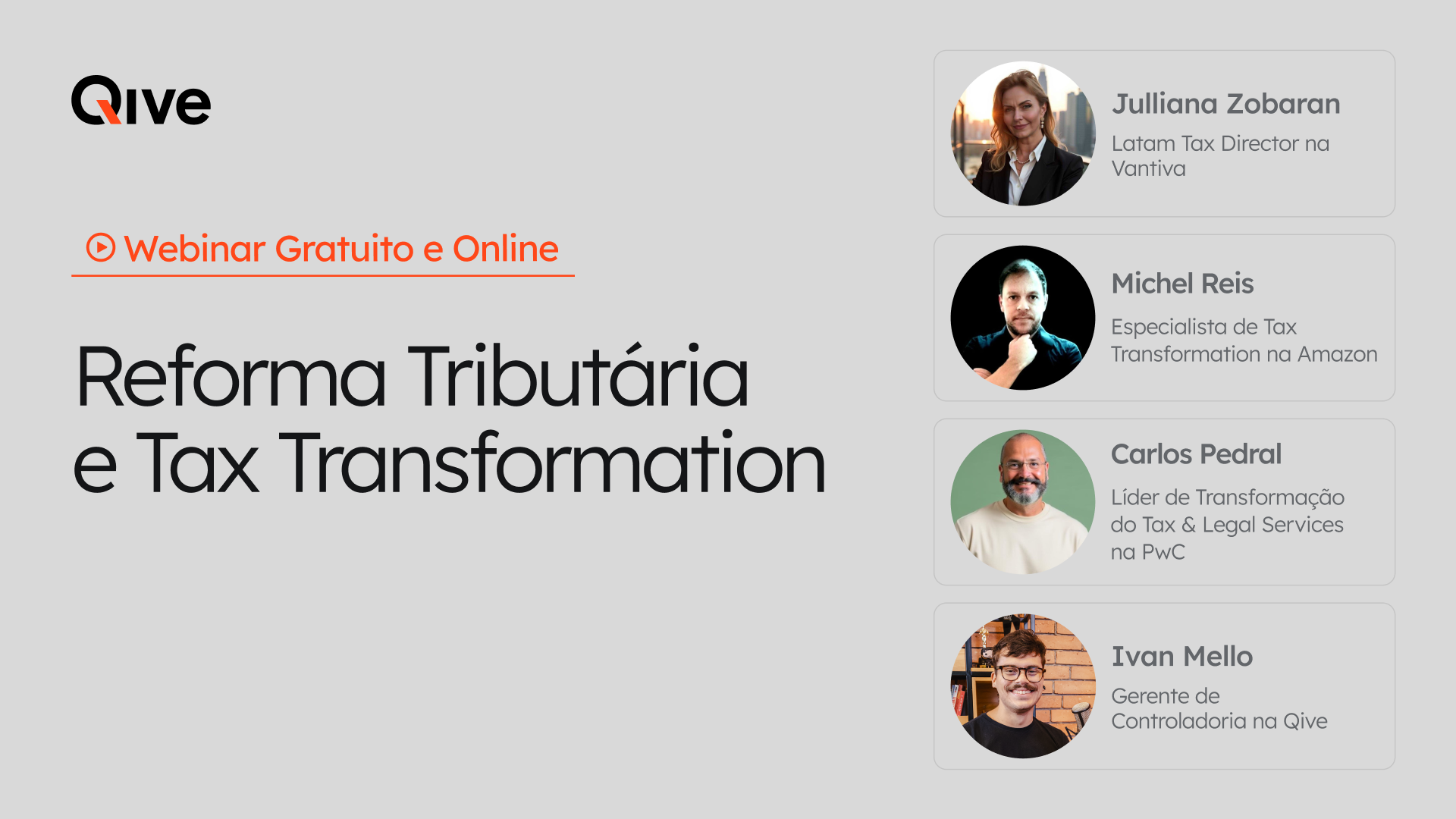 Imagem de chamada para o webinar de tax transformation
