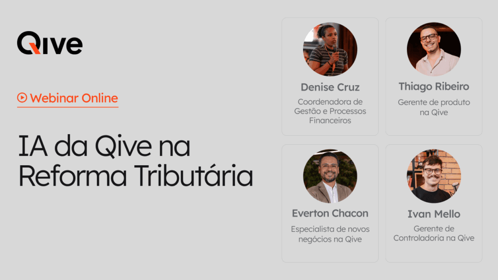 Thumb de chamada para o webinar sobre a IA da Qive na reforma tributária